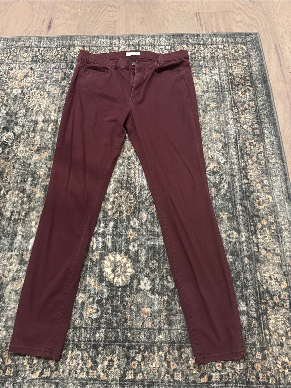 LOFT Maroon/Burgundy Jeans